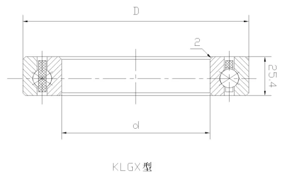 KLGX四點接觸球等截面薄壁軸承